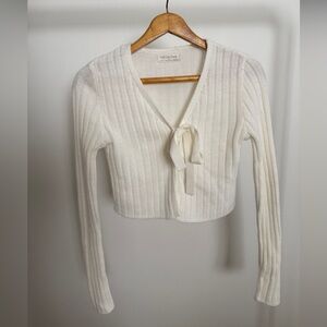 Full Circle Trends Cream Knit Cardigan